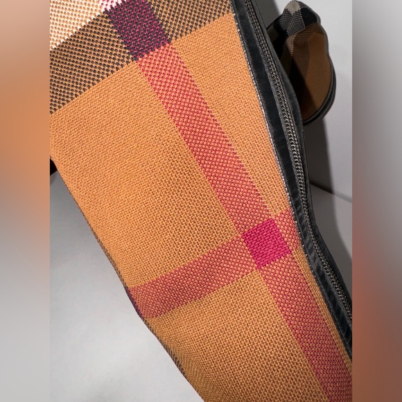 BURBERRY Brown Check Over-The-Knee Boots - Picture 7 of 12